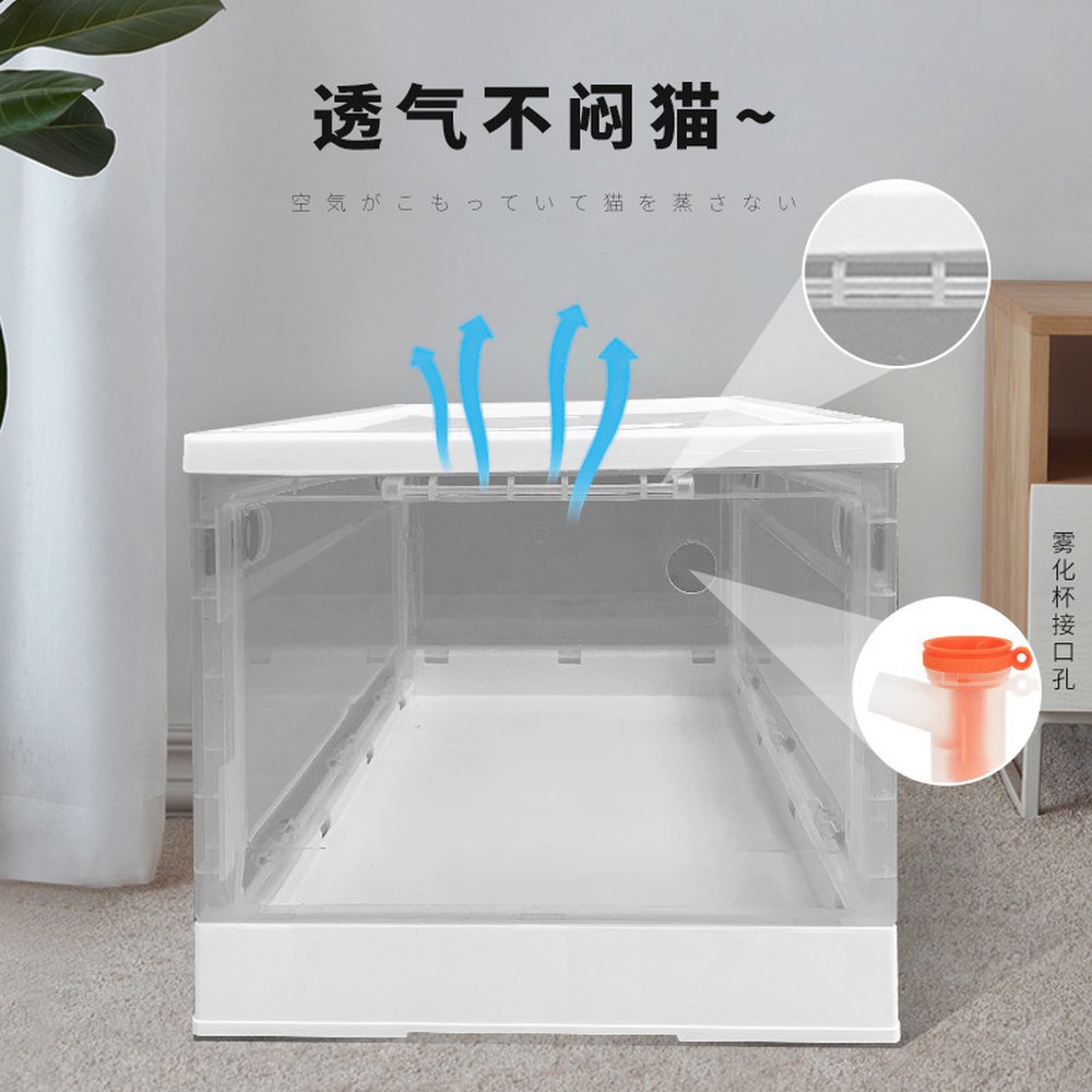 반려동물 산 반려견 상자 이동식 네블라이저 인큐베이터 5kg 산소 트럼펫 5근 이내 산소공급밸브 기저귀 - 상세 이미지 3