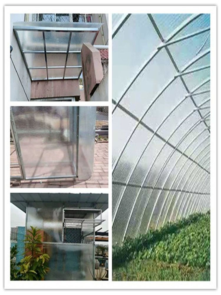 폴리카보네이트 투명 온실 지붕재 방수 차양 어닝 시트 골판 보드 필름 - 상세 이미지 5