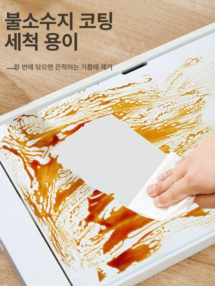 전기 핫플레이트 야외 바비큐 불판 고기 구이 camping 테이블 그릴 철판 - 상세 이미지 5