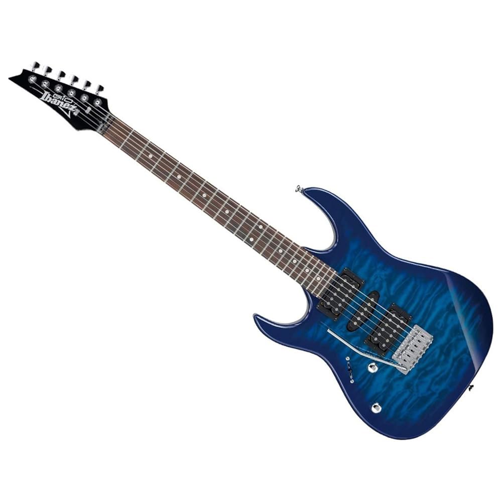 이바네즈 지오 GRX70QAL 왼손잡이 - 투명 블루 버스트 1 Sunburst Guitar - 상품 이미지