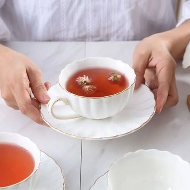 영국풍 티포트 호박 홈카페 차주전자 클래식 홍차 고급 차포트 빈티지 티타임 슈가볼 - 상세 이미지 2