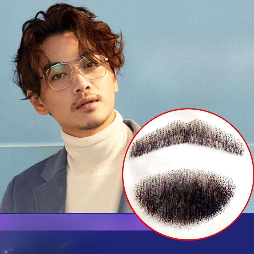 인조 콧수염 턱수염 붙이는 할로윈 연극 소품 가짜 공연 무대 분장 - 상세 이미지 4