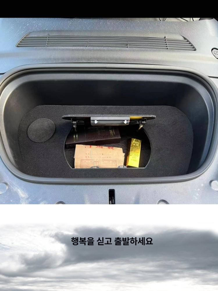 차량용 비밀번호 금고 스페어타이어 트렁크 맞춤 자리 지문 돈통 휴대용 소형 안전 보관함 이미지 6