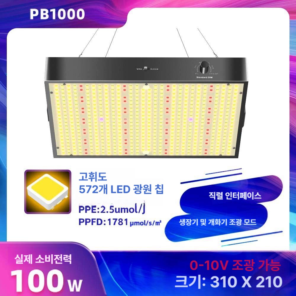 led 식물생장등 대형 전구 라이트 식물성장등 화초 수경재배 식물조명 웜색 원예등 - 상세 이미지 2