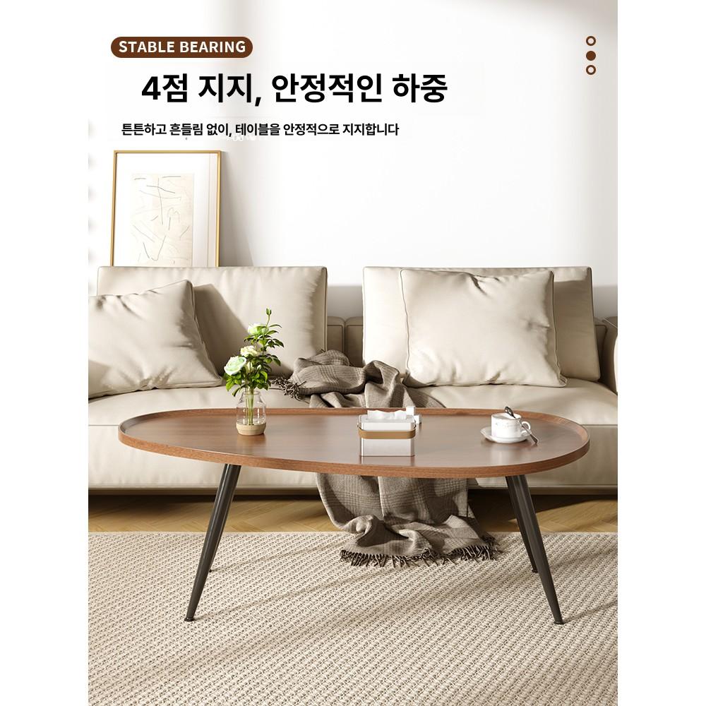 원룸 소형 좌식테이블 낮은 식탁 북유럽 우드 좌탁 원목 내추럴 모던 거실 침실 카페 홈데코 - 상세 이미지 4