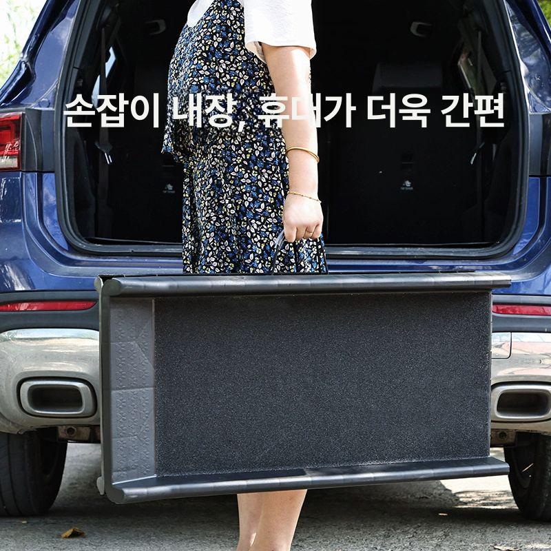 반려견 차량 탑승용 접이식 경사로 대형견 안전 발판 계단 슬라이드 - 상세 이미지 3