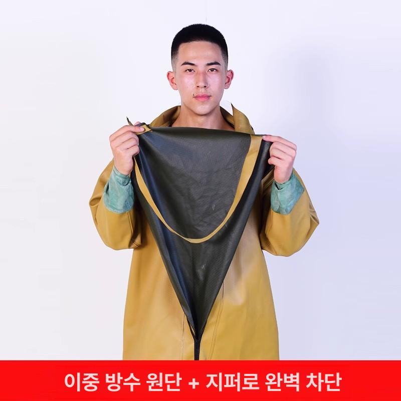 양식장 전신작업복 보호복 수산시장 작업용 장화 수산업 낚시복 방제복 방수복 - 상세 이미지 3