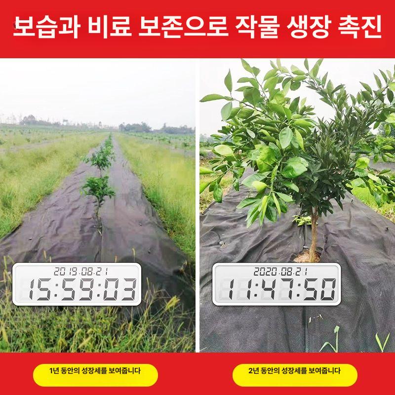 제초 방지 매트 과수원 텃밭 정원 잡초 억제 덮개 고정핀 방수 시트 - 상세 이미지 3