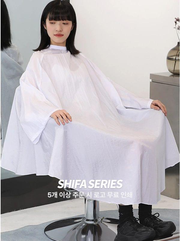 미용실 작업 가운 염색 숄더보 에스테틱 가운 팔있는 방수 앞치마 맞춤 로고 제작 - 상세 이미지 5