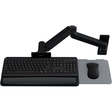 [Ergotron][해외]어고트론 모니터 걸이 마운트 – 업그레이드 LX 프로 프리미엄 키보드 암 벽걸이 조절식 Matte Black