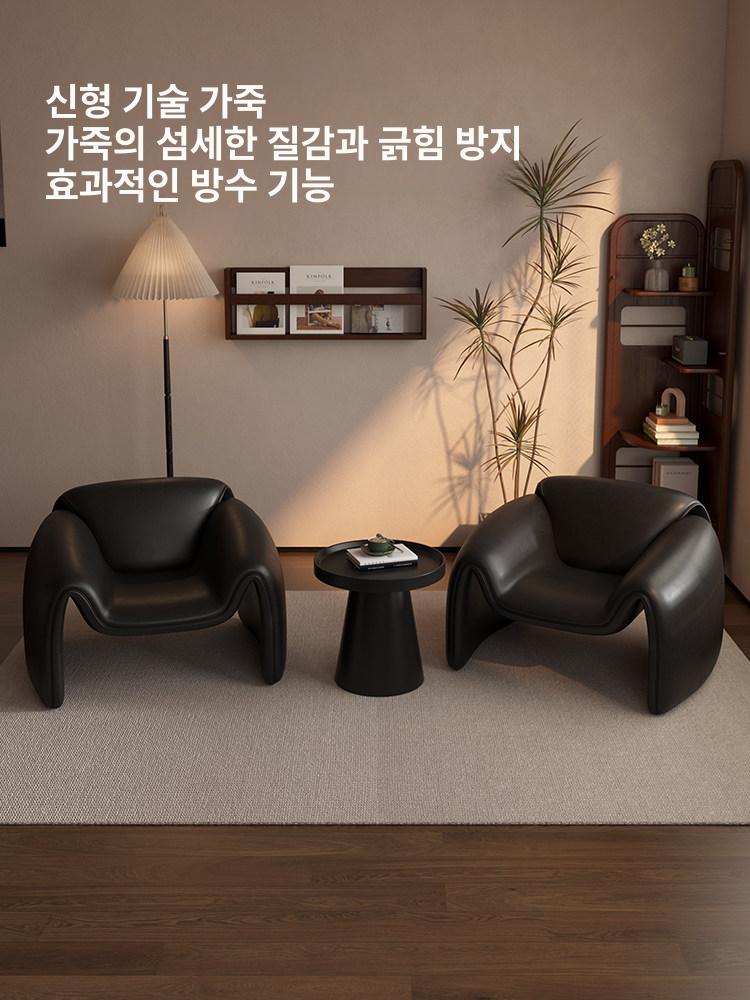 라운지 체어 인테리어 의자 거실 일인용 디자인 쇼파 - 상세 이미지 3