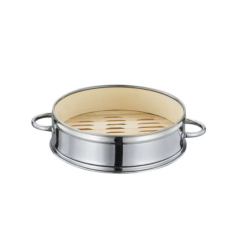 스테인리스 대나무 찜기 가정용 업소용 찜판 만두 딤섬 찜통 뚜껑 인덕션 겸용 - 상세 이미지 2