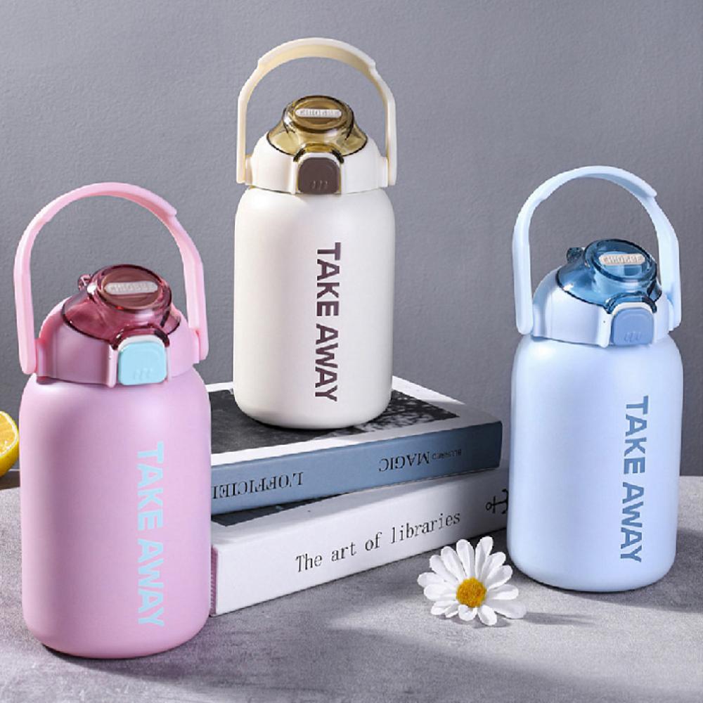 대용량 보온보냉 텀블러 850ml 원터치 손잡이 대형 스포츠 보틀 - 상세 이미지 2