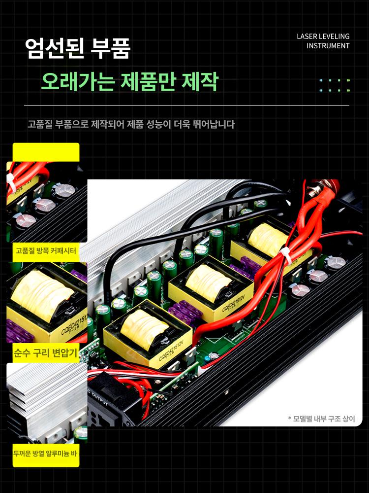 차량용 인버터 순수정현파 12V 24V 220V 캠핑 차박 전압변환기 5500W 스마트 듀얼 트럭 220V 72V - 상세 이미지 4
