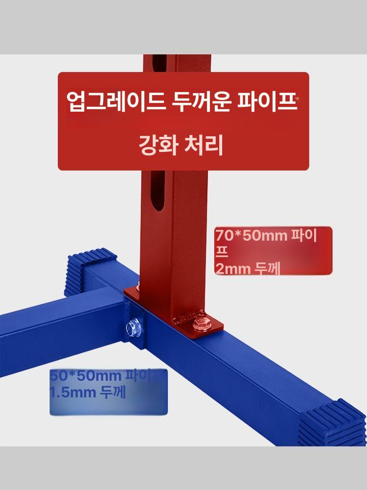 하체 운동 기구 스플릿 스쿼트 랙 홈짐 런지 머신 다리 강화 운동 스탠드 분리형 블랙 - 상세 이미지 3