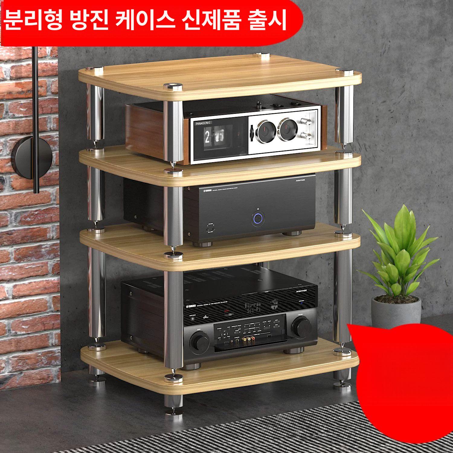 받침대 오디오선반 장식장 거실장 오디오장 캐비닛 수납장 엠프 안방 티비다이 가구 - 상세 이미지 2