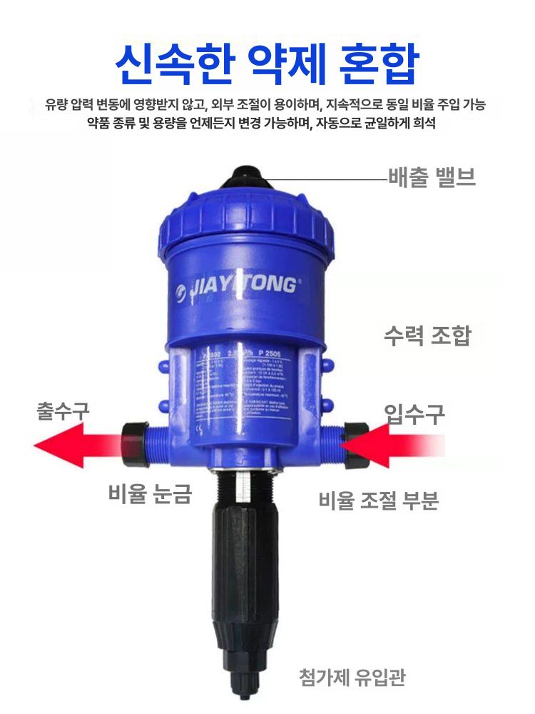물 분사식 가축 사료 첨가제 주입기 소형 다이어프램 펌프 농장용 액체 분무기 - 상세 이미지 2