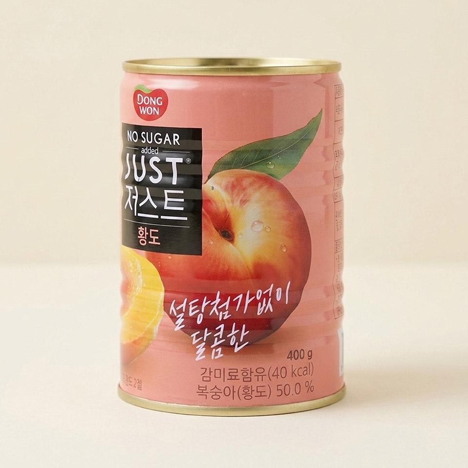 메가마트 동원 저스트 노슈가 황도 2절 400g - 상세 이미지 2