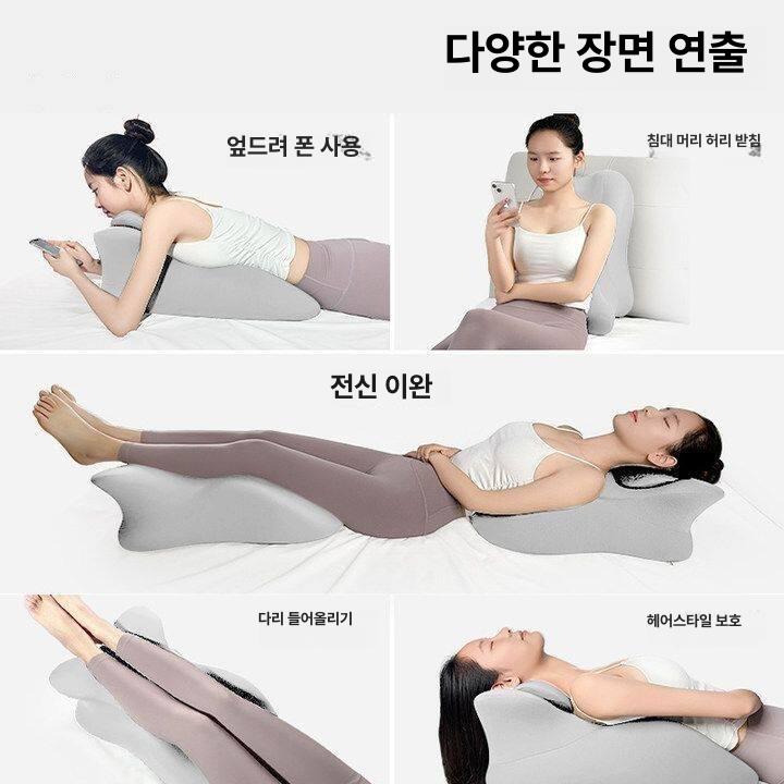 부부 침대 베개 목 어깨 지지 라텍스 베개 편안한 숙면 쿠션 고급형 - 상세 이미지 5