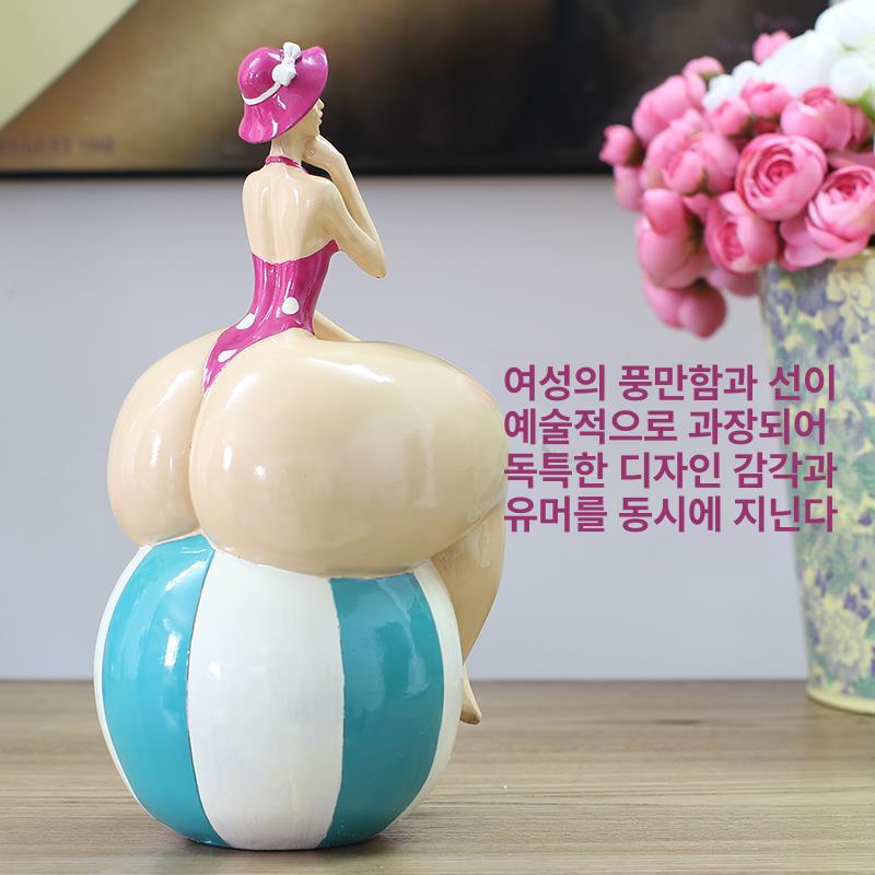 거실 인테리어 조형물 집들이 선물 빈티지 예술 조각품 장식 공예 피규어 개업 - 상세 이미지 3