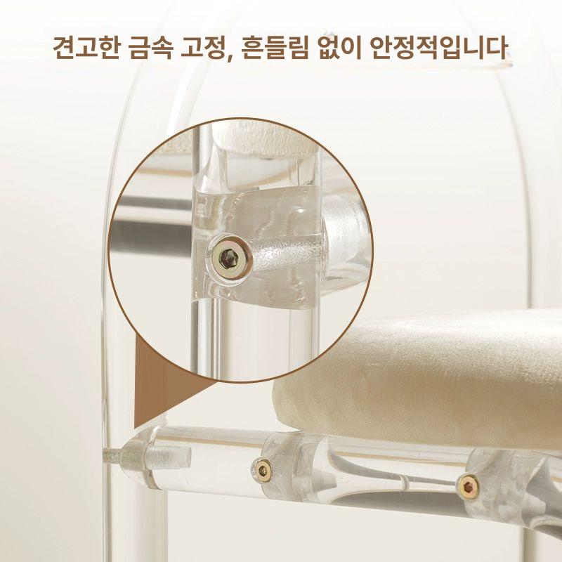 투명 의자 카페식탁 홈 인테리어 북유럽풍 모던 디자인 플라스틱 체어 거실 공간 - 상세 이미지 5