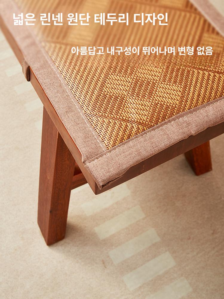 여름 대자리 대나무 침대패드 천연 라탄 시원한 깔개 가정용 매트 통풍 - 상세 이미지 3
