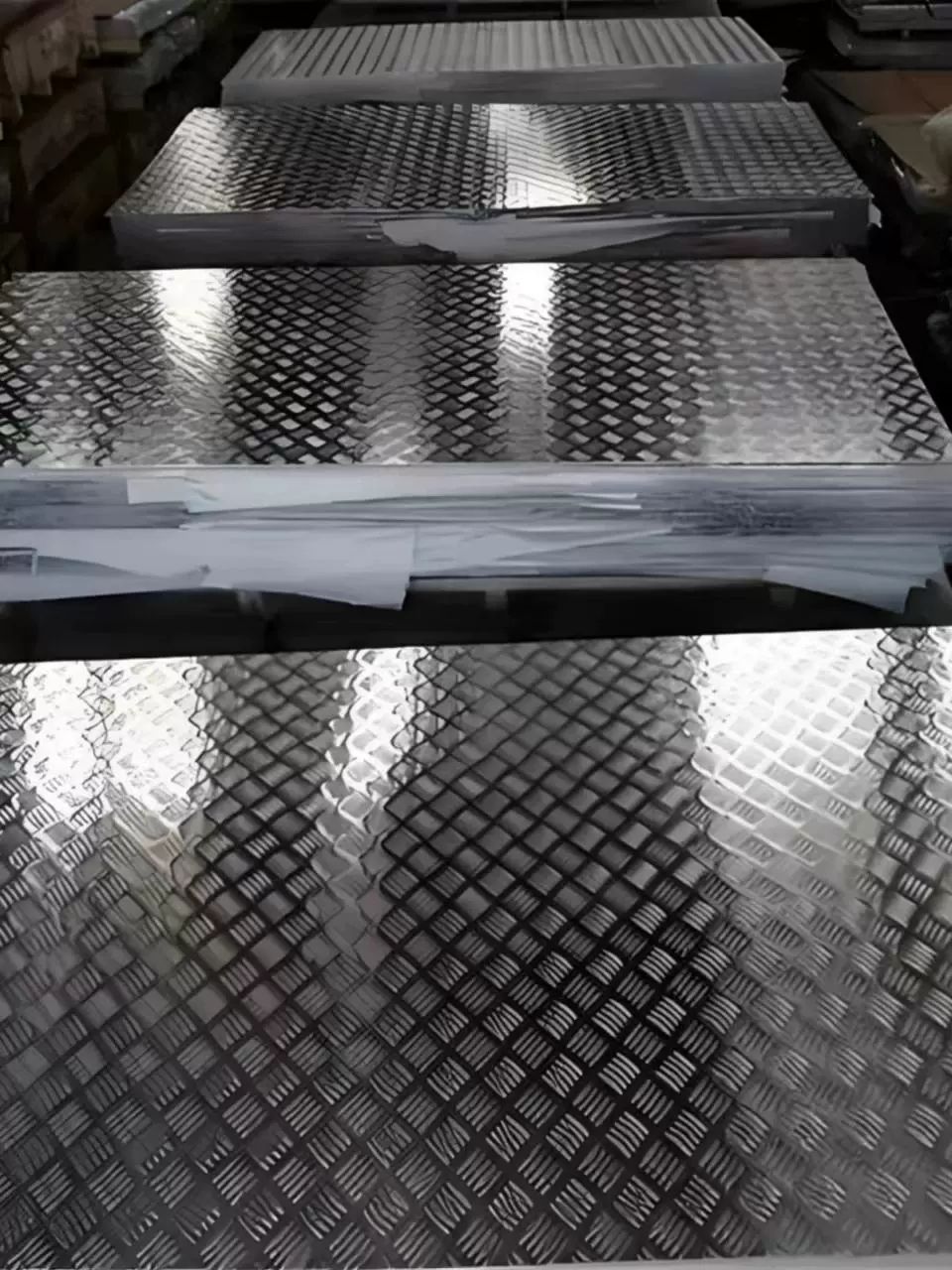 알루미늄 강판 화물차 덮개 공사장 작업장 바닥철판 절단 양각 방청 보호판 - 상세 이미지 3