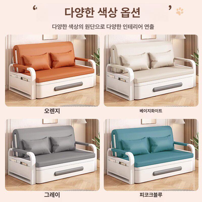 접이식 소파침대 확장형 거실용 쇼파베드 카페 침대 다목적 소파 - 상세 이미지 5