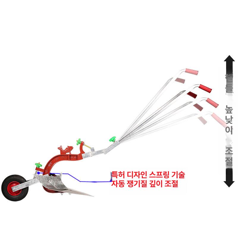 밭갈이 쇠스랑 도랑파기 고랑파기 농사 정원 수동 손 캐기 밭작업 농업용 - 상세 이미지 4