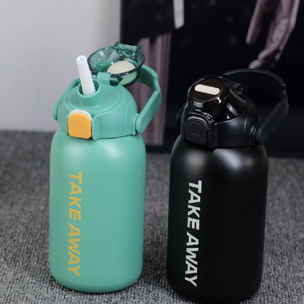 대용량 보온보냉 텀블러 850ml 원터치 손잡이 대형 스포츠 보틀 - 상세 이미지 3