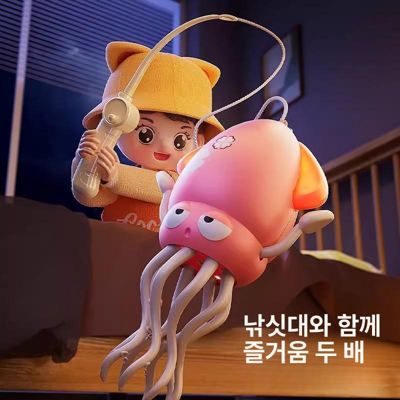 고양이 강아지 오징어 마사지기 장난감 간식 옐로우 - 상세 이미지 5
