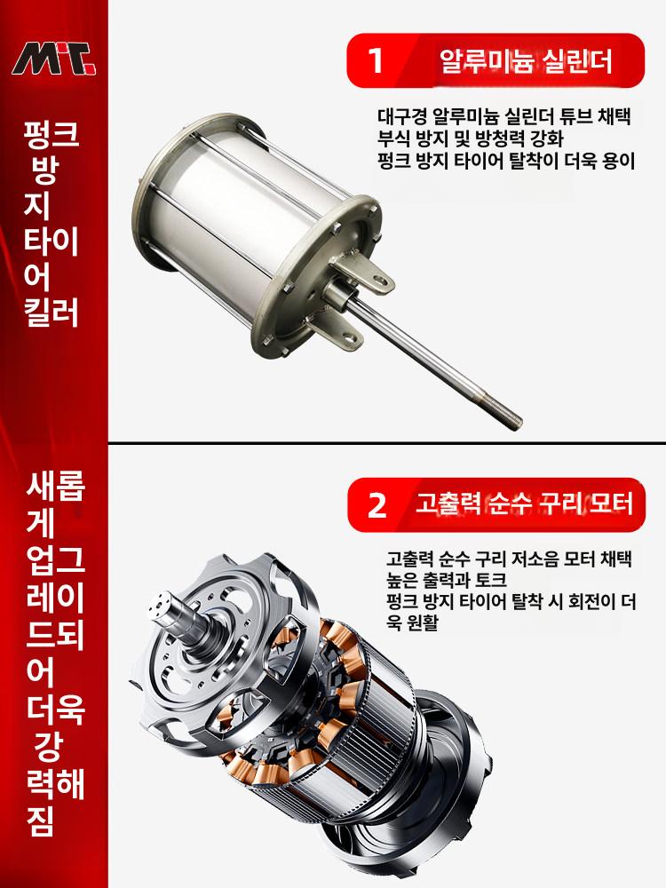 타이어 교환 공구 지렛대 휠 탈착 리무버 자동차 정비 레버 유지보수 도구 세트 - 상세 이미지 2