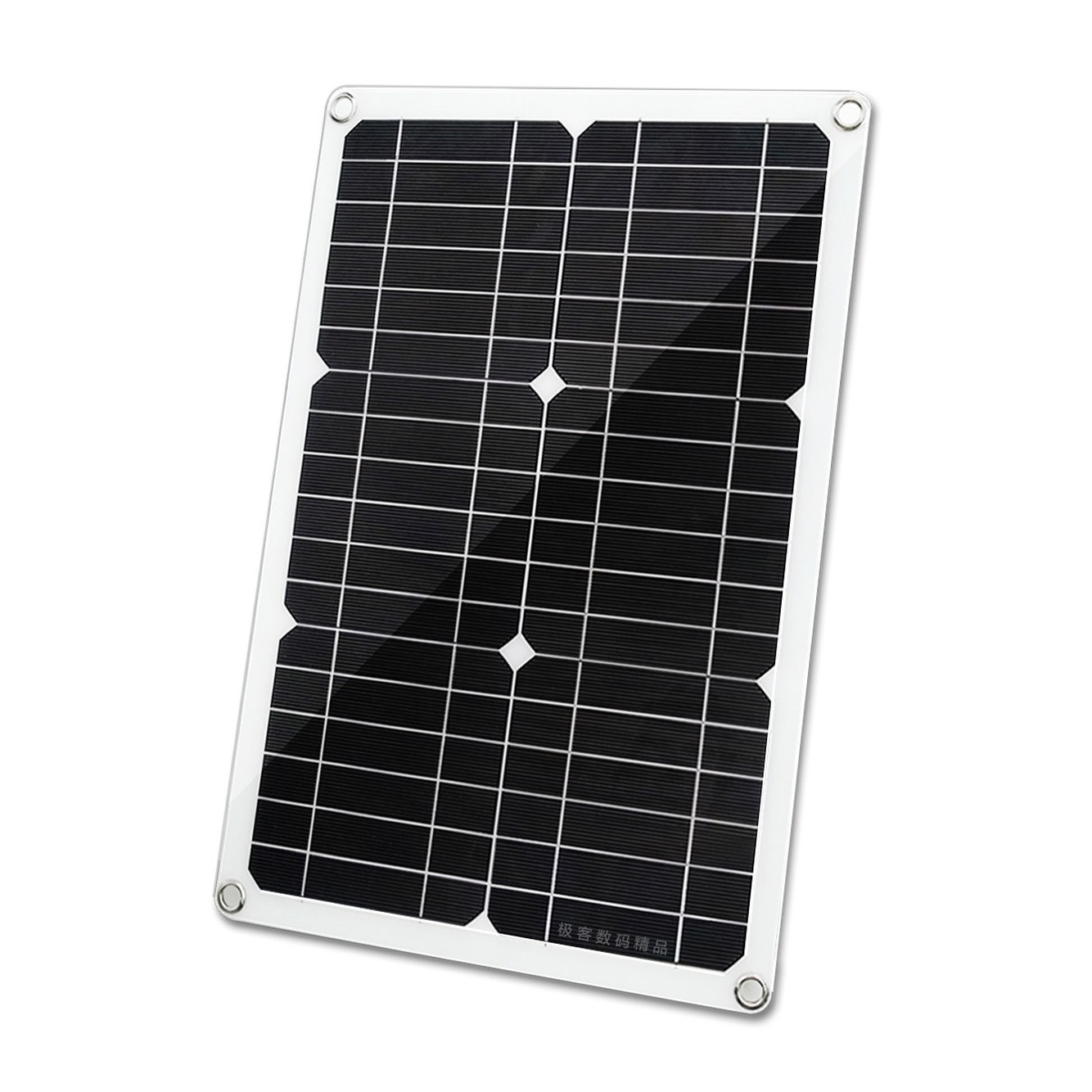 자동차 차량 태양광 실리콘 오토바이 플레이트OBD 방지20W 12V200AH/N200 인터페이스12V5V 일체형 배터리 UPS 결손 캠핑용 단결정 전지판 - 상세 이미지 2