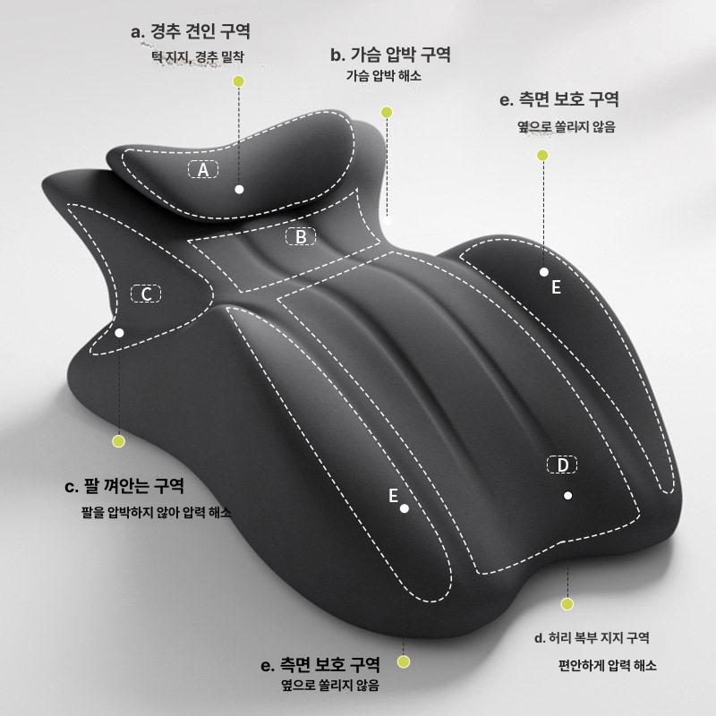 부부 침대 베개 목 어깨 지지 라텍스 베개 편안한 숙면 쿠션 고급형 - 상세 이미지 2