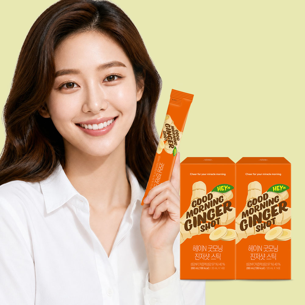 헤이N 굿모닝 진저샷 스틱 20ml 14포, 2개 - 상품 이미지