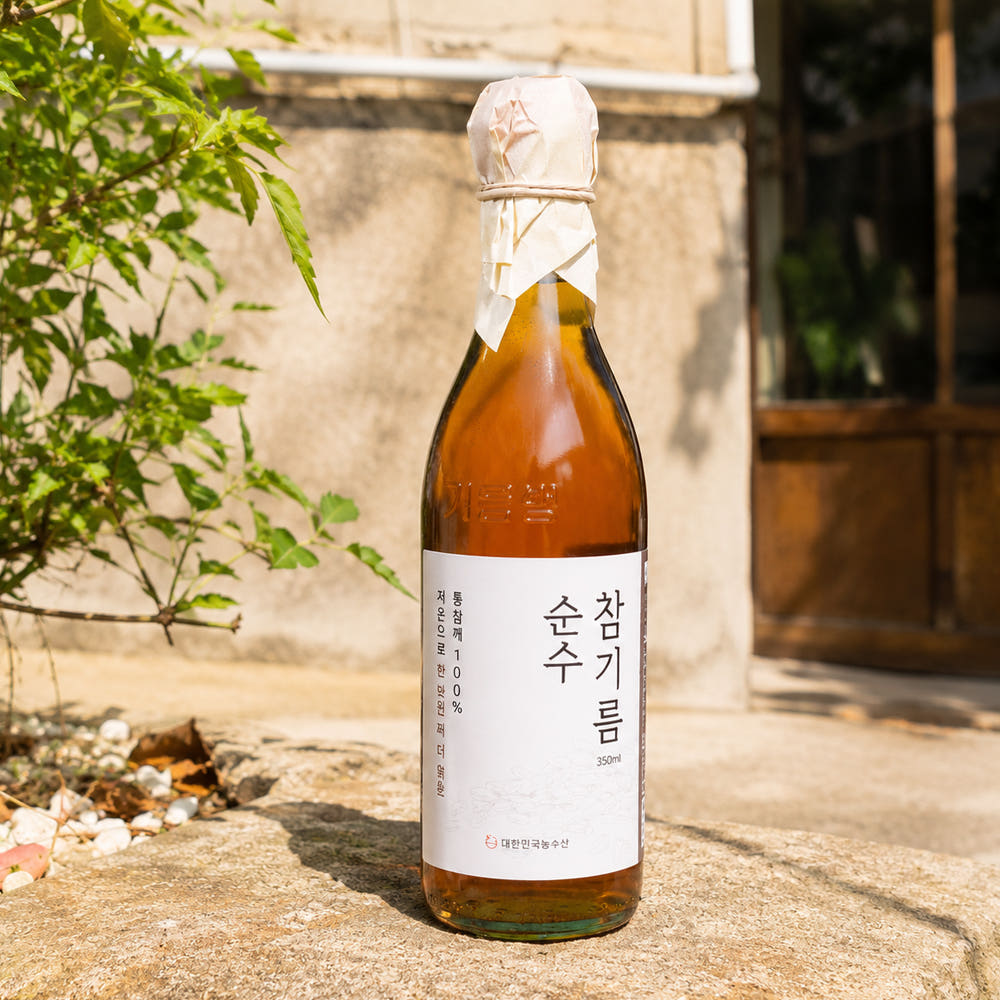 대한민국농수산 저온압착 참기름 350ml 통깨