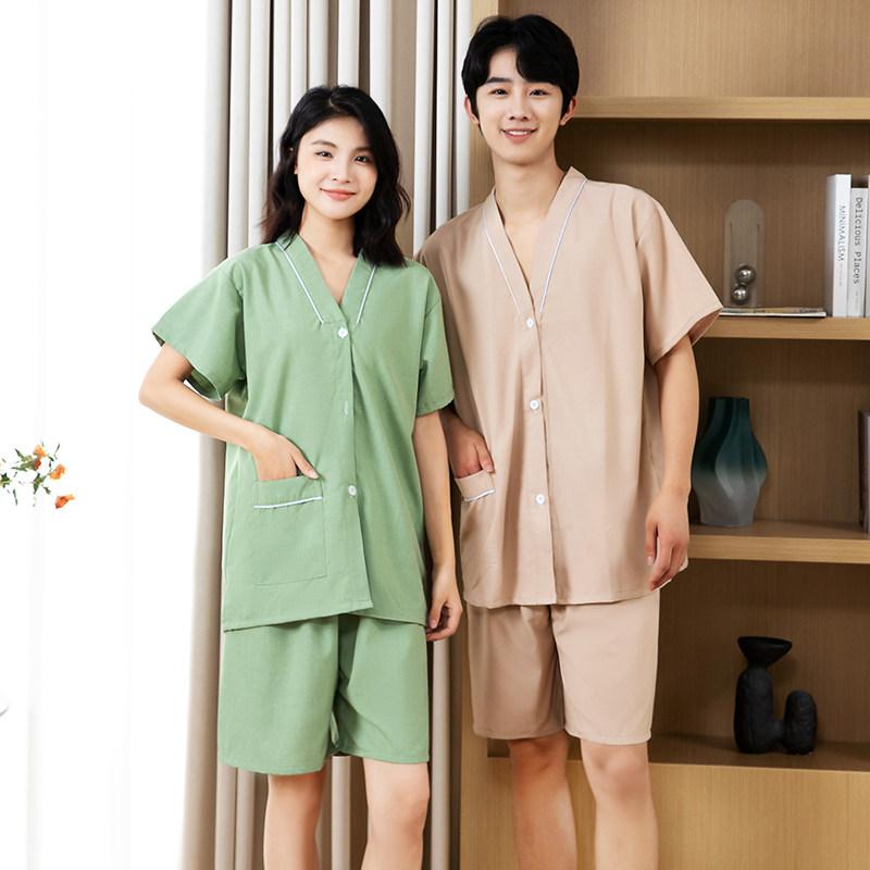 한의원 침복 물리 뜸 마사지복 부황 앞뒤트임 지퍼형환자복 벨크로형 정형외과 도수복 - 상세 이미지 5
