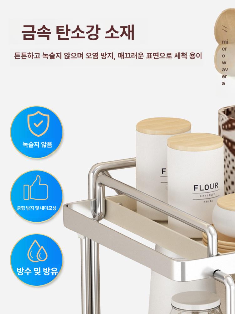 주방수납 토스트랙 받침대 토스터기 거치대 렉 정리대 토스터랙 조리대 주방정리 - 상세 이미지 2