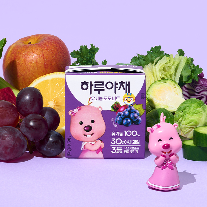 하루야채 유기농 포도비트 1BOX(24입) - 상품 이미지