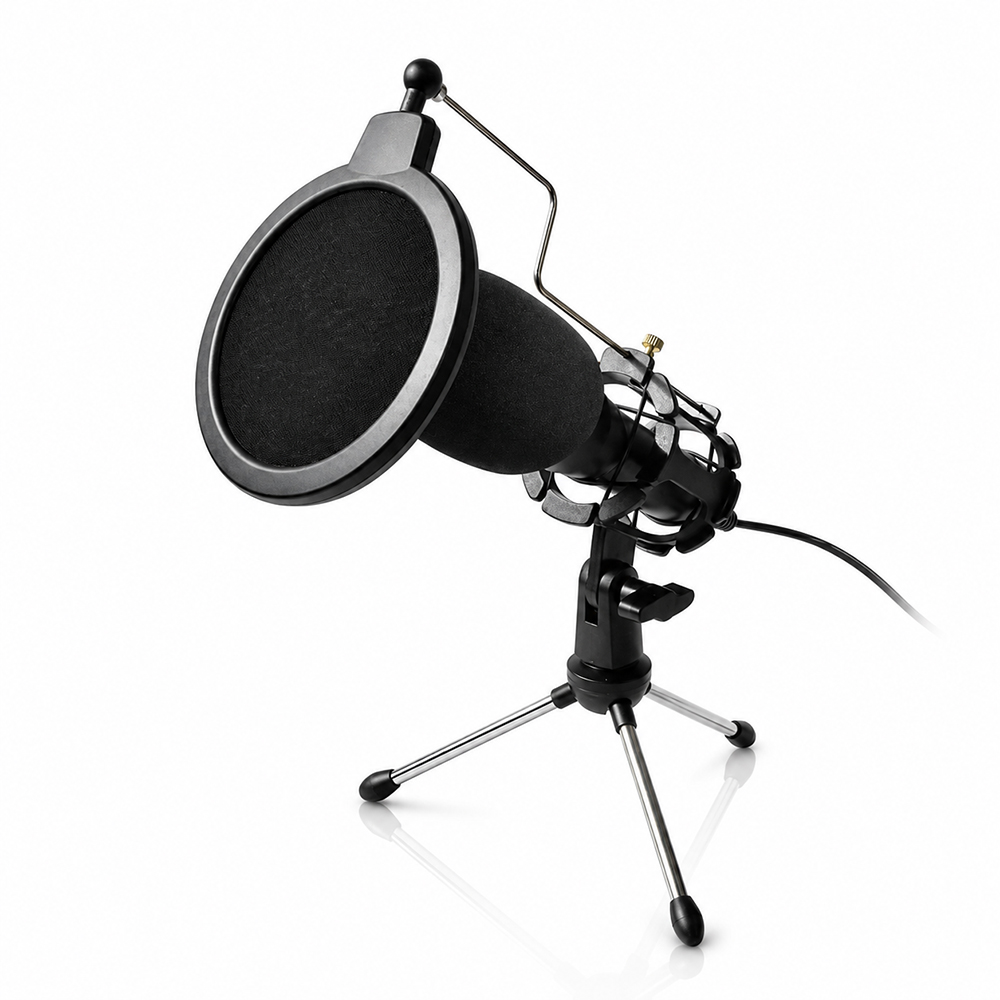 나비 스탠드 콘덴서 마이크 PC 컴퓨터 USB 게이밍 디코 유튜브 녹음 NV83-BM50 - 상세 이미지 5