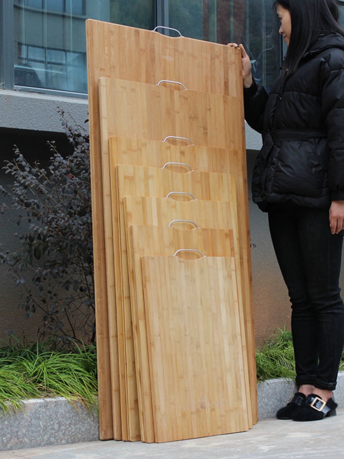사각 밀판 작업대 조리대 베이커리 길이 두께 상판 반죽판 주방 너비 대나무도마 제빵 - 상세 이미지 4