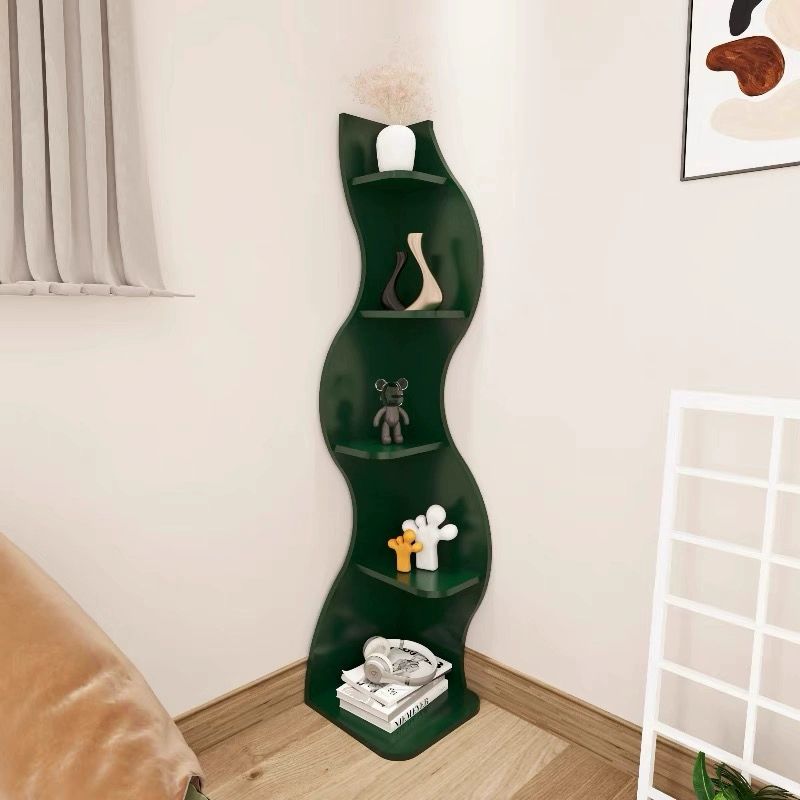 좁은 틈새 코너 책꽂이 벽면 수납 선반 침실 거실 공간활용 세로형 책장 - 상품 이미지