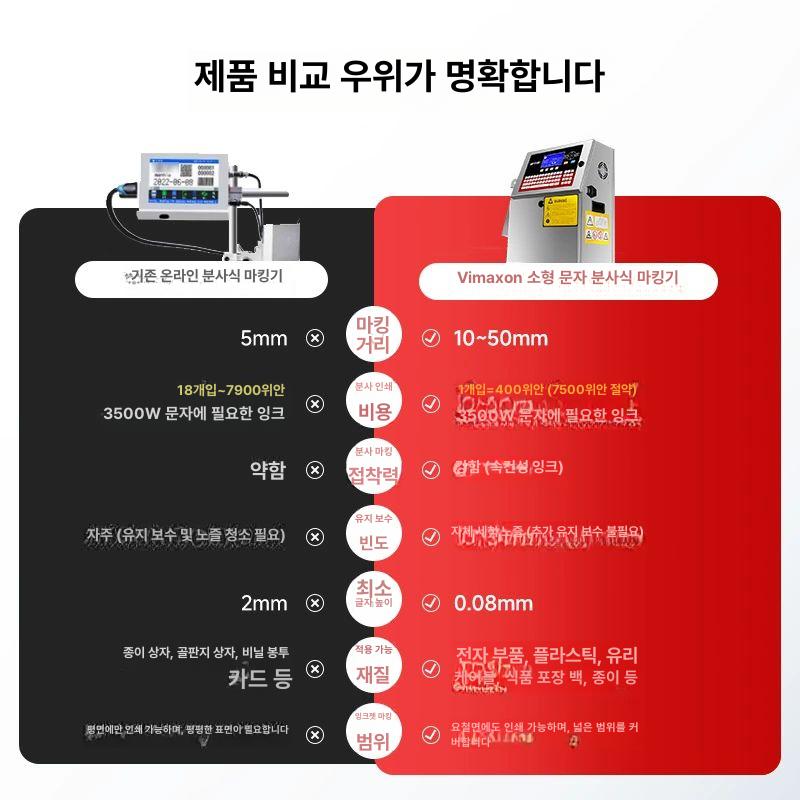 산업용 자동 잉크젯 마킹기 유통기한 날짜 인쇄 코딩 스탬프 제조일자 납기일 표시기 - 상세 이미지 5