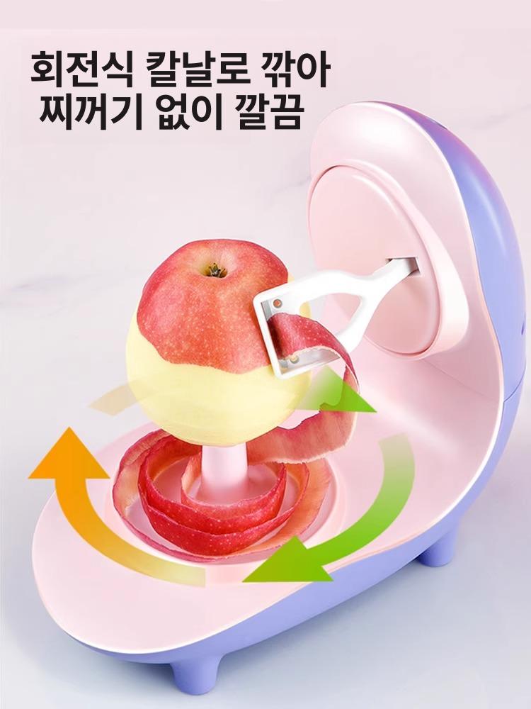 자동 과일깍는기계 껍질제거 사과 배 슬라이서 깍기 주방용품 감박피기 커터기 필링 이미지 6