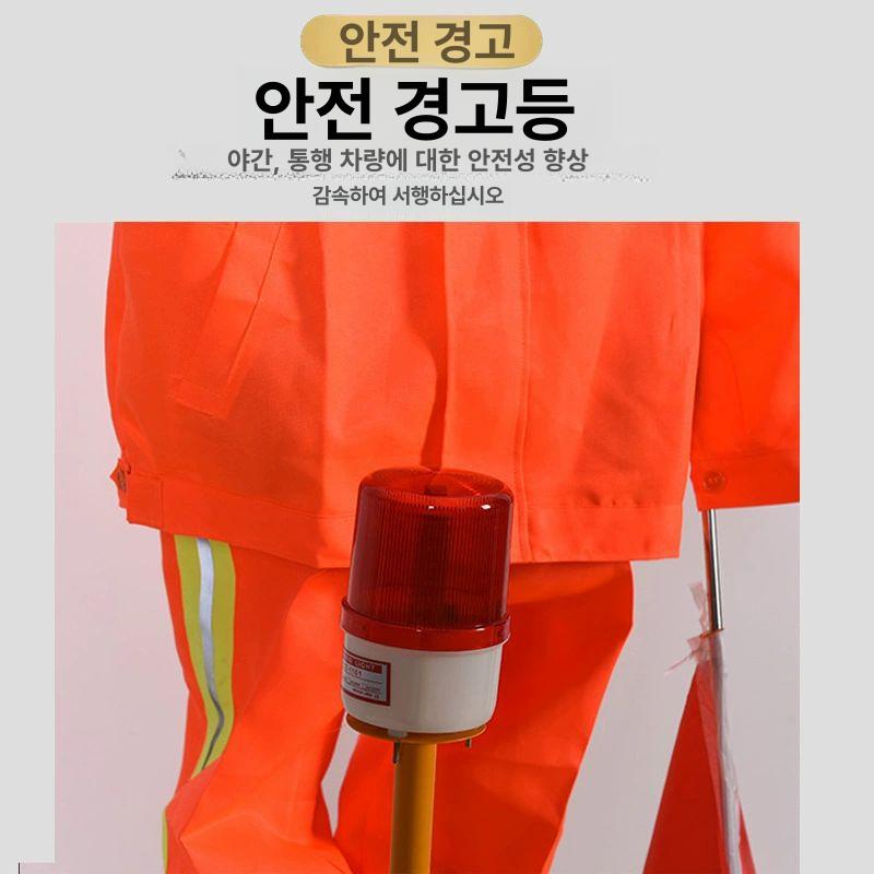 교통안전 신호수 마네킹 태양광 건설장비 수신호 깃발 고속도로 공사현장 더미 로봇 - 상세 이미지 3
