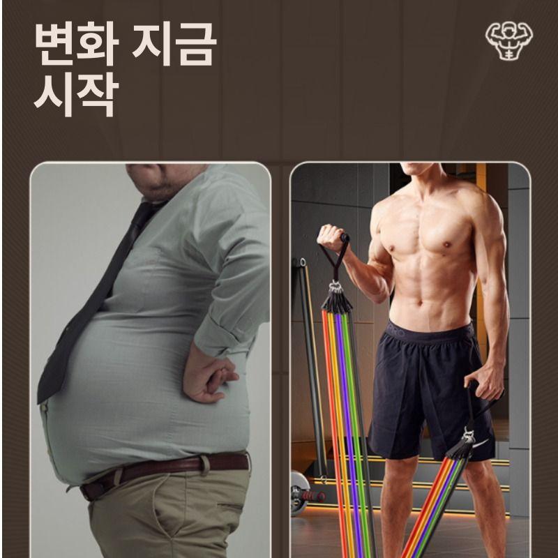 홈트레이닝 케이블 랫풀다운 머신 가슴운동 피트니스 초보자 저항성 훈련기구 - 상세 이미지 5