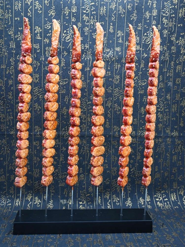 가짜 음식 모형 푸드 피규어 식품 샘플 새우 버섯 꼬치 카페 식당 전시 장식품 소품 - 상세 이미지 4