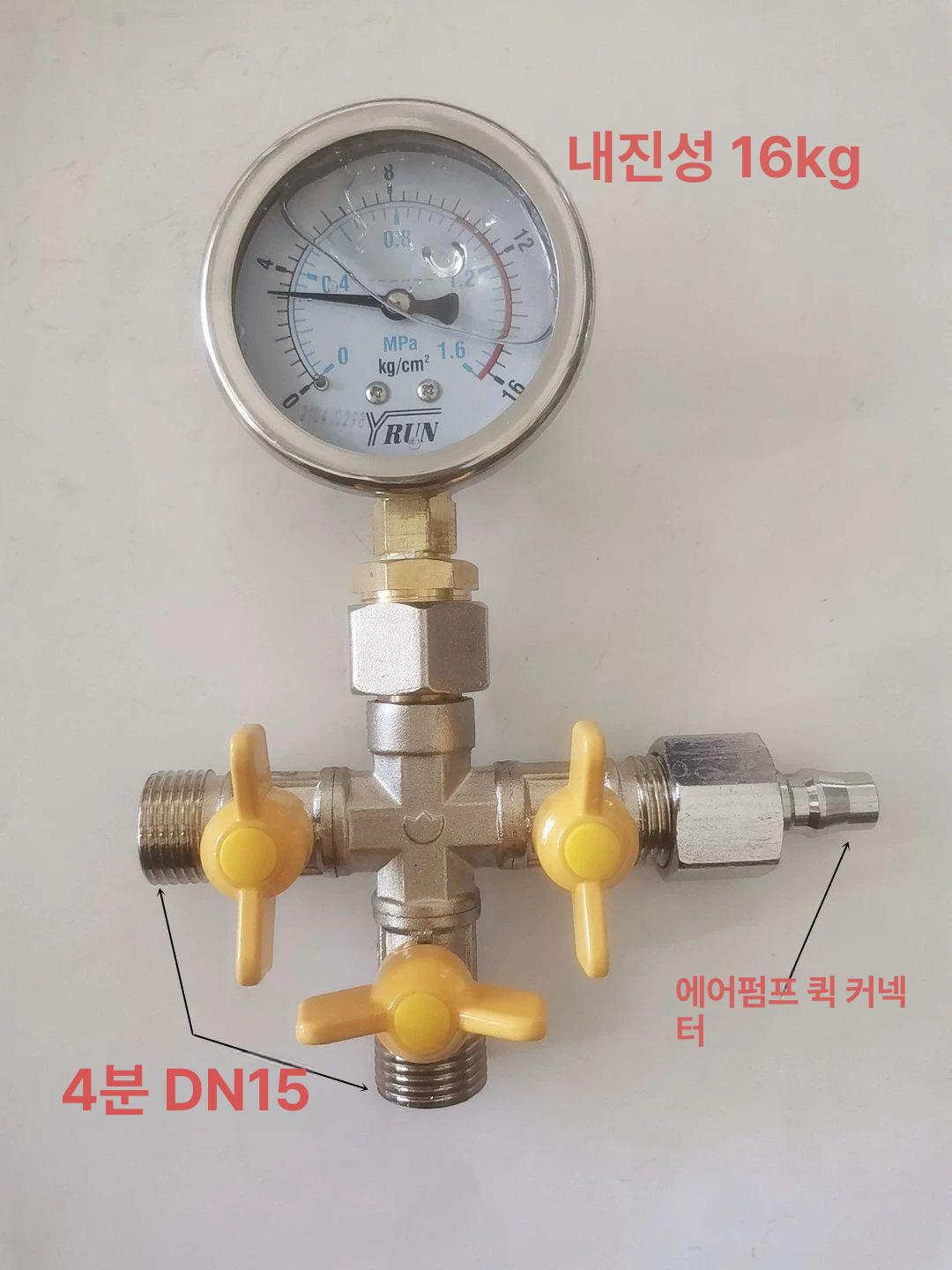 배관 테스터기 탐지기 누출 측정 압력계 점검 압력게이지 수압계 유압 수압시험기 - 상세 이미지 2
