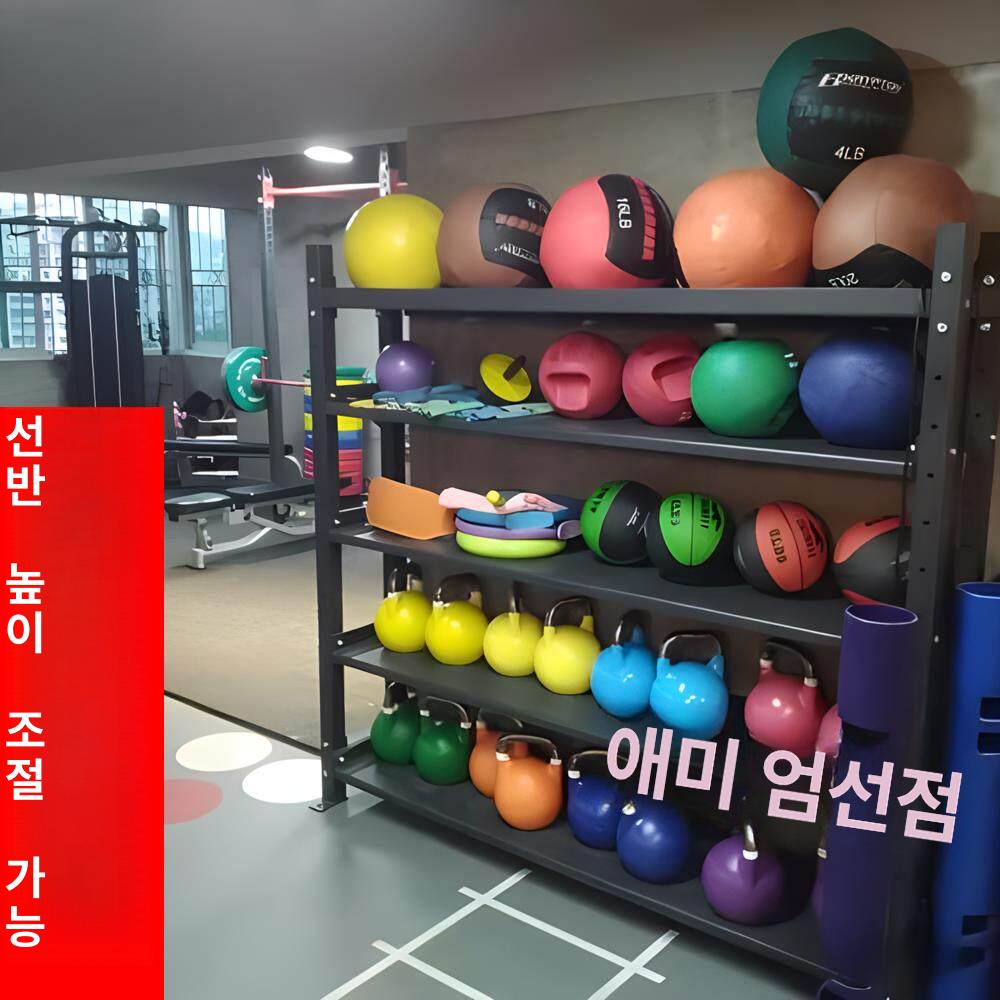 헬스장 운동기구 수납 거치대 아령 덤벨 스탠드 소도구 정리 피트니스 용품 보관 선반 - 상세 이미지 4