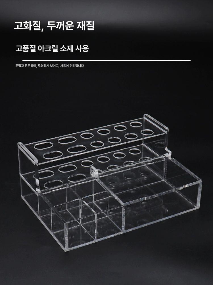 아크릴 수납대 투명 치과 오거나이저 색상 박스 수납랙 자재 스틱 - 상세 이미지 4